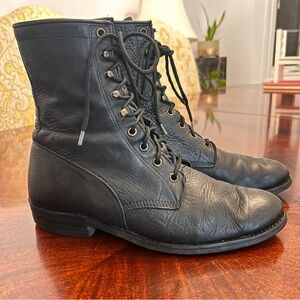 Boulet Canada Women’s  Boots 4058 Black Leather Women’s Size 8.5 C